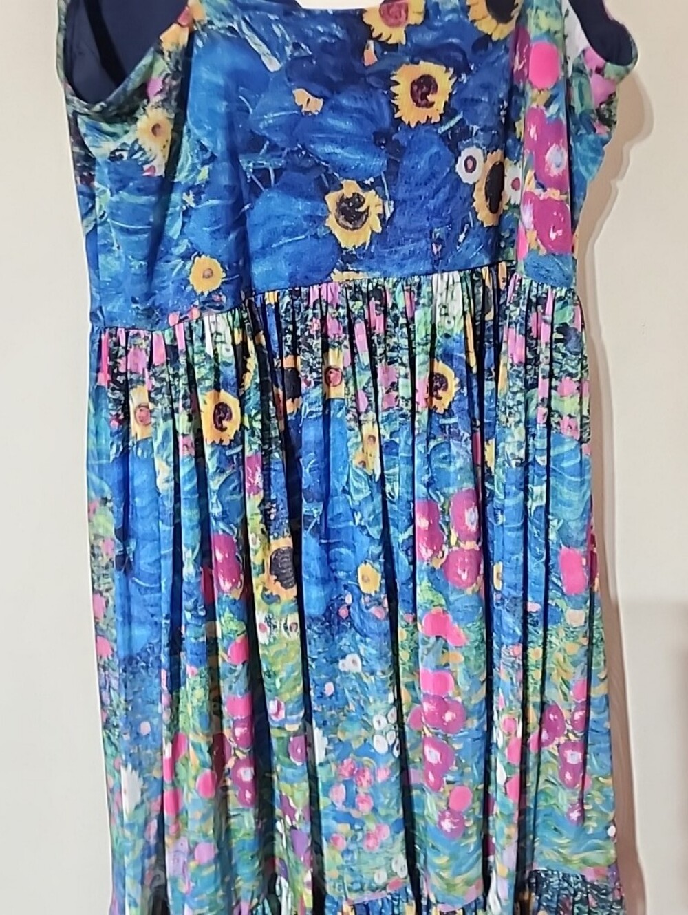 Black Milk Klimt Collage  Sheer Midiaxi Dress Size Medium - Picture 9 of 9